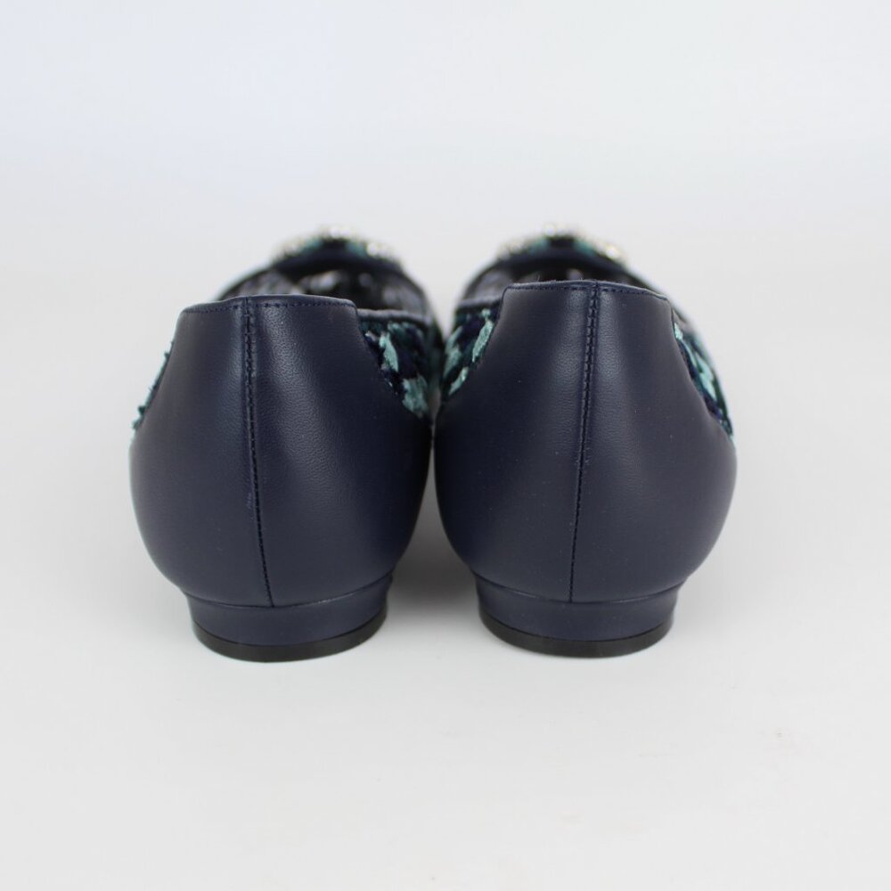 NEW MANOLO BLAHNIK Hangisi Lace Flats, EU 39, Office to Party/ Events - Picture 11 of 16